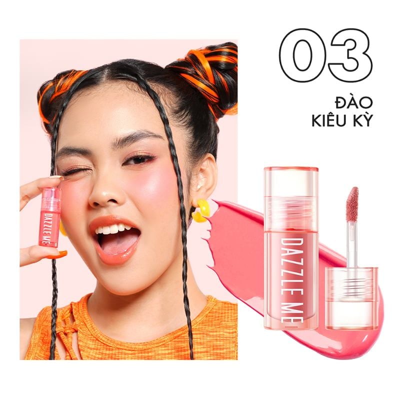 Má Hồng Kem DAZZLE ME Heart Melt Creamy Liquid Blush