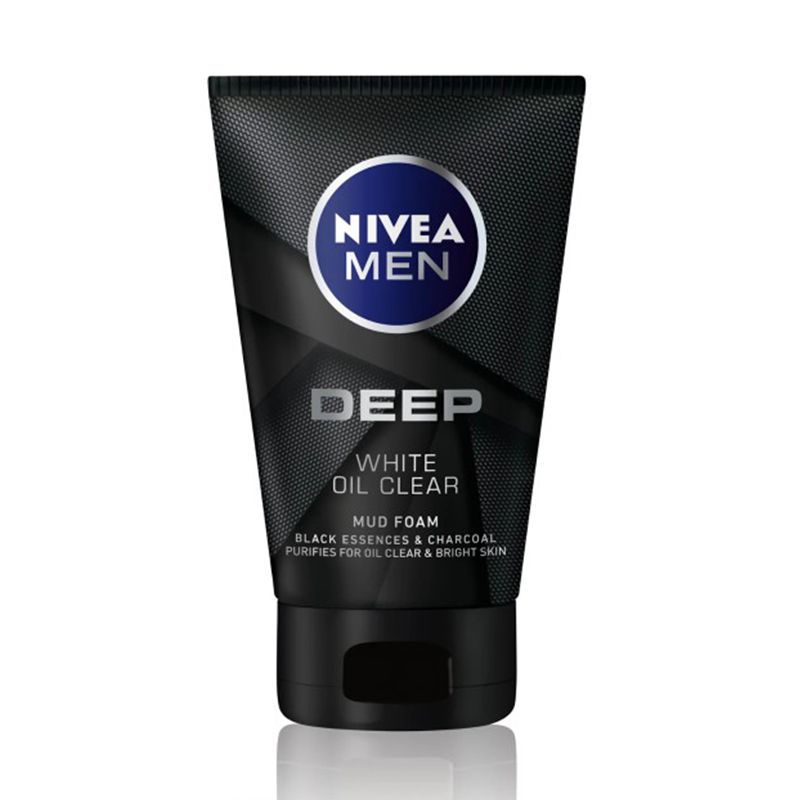 Sửa Rửa Mặt Than Hoạt Tính Làm Sạch Sâu Nivea Men Deep Brightening Oil Clear + Detox Mud Foam 100g