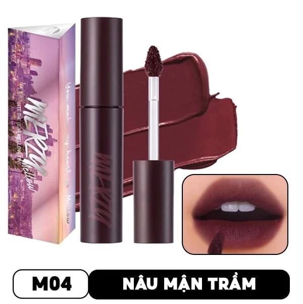 [Màu 1-6] Son Kem Lì, Siêu Mịn Môi Merzy Bite The Beat Mellow Tint 4g