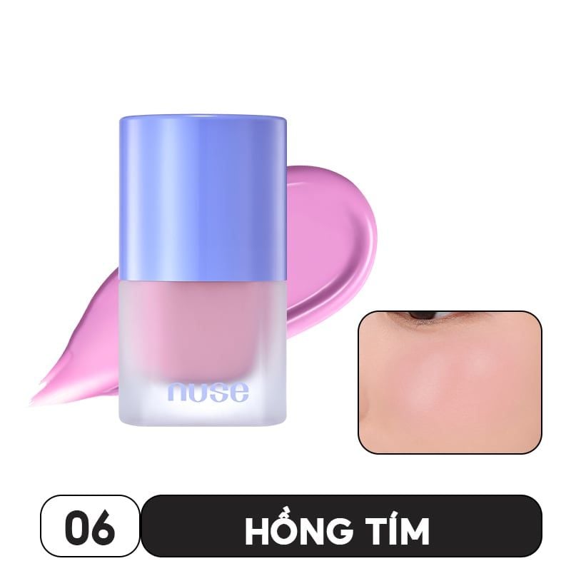 [NEW][NUSE BY ROMAND][01-07] Má Hồng Dạng Kem Thuần Chay Nuse Liquid Care Cheek 16ml
