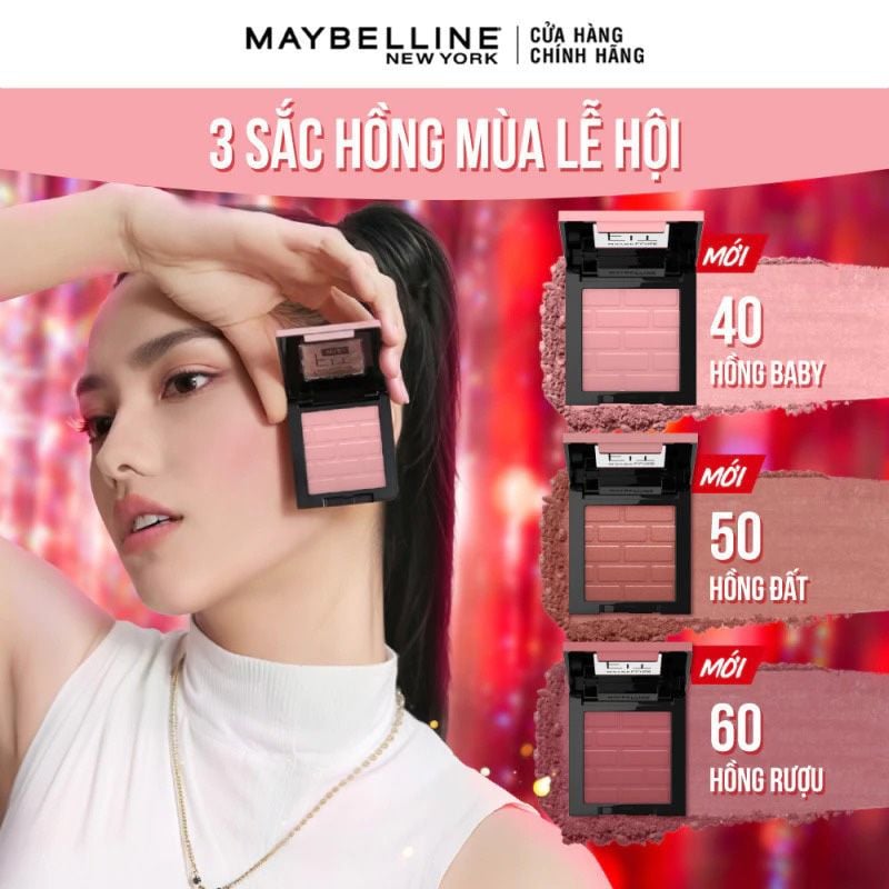 Má Hồng Dạng Nén, Mịn Lì Chuẩn Màu Maybelline Fit Me Mono Blush 4.5g