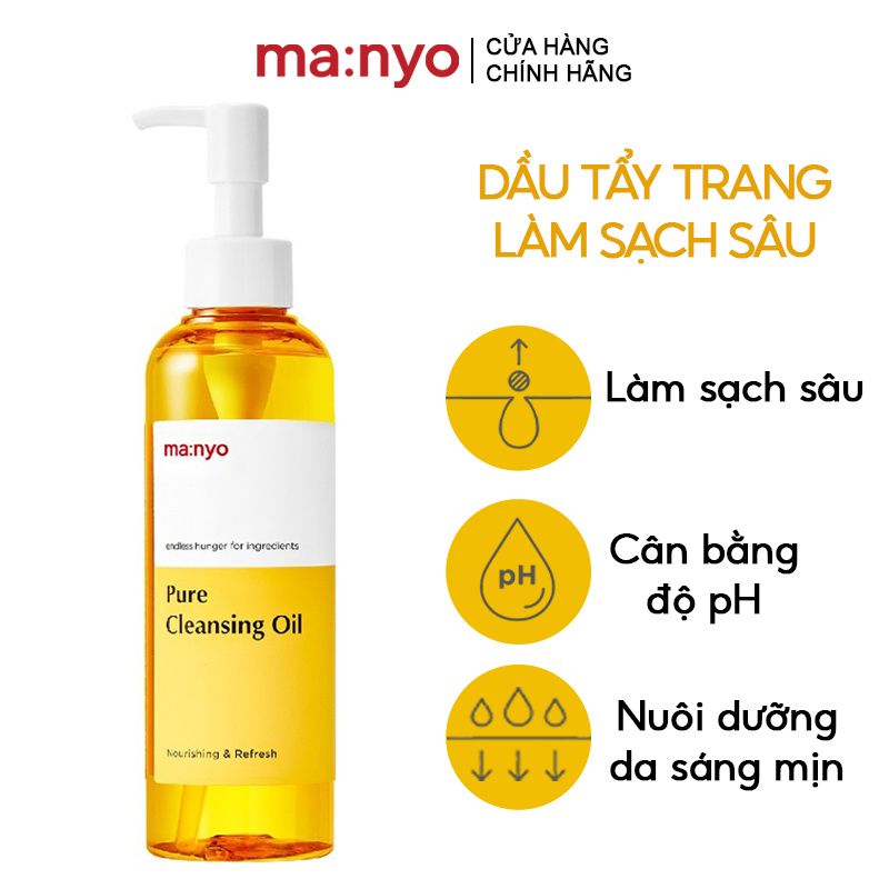 Dầu Tẩy Trang Ma:nyo Làm Sạch Sâu Pure Cleansing Oil 200ml