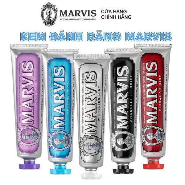 Kem Đánh Răng Hỗ Trợ Làm Trắng Răng, Sạch Mảng Bám Marvis Mint Toothpaste