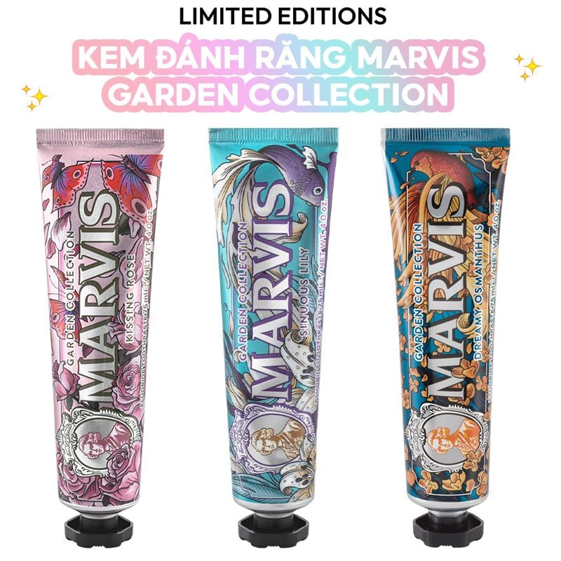 Kem Đánh Răng Hỗ Trợ Làm Trắng Răng, Sạch Mảng Bám Marvis Mint Toothpaste