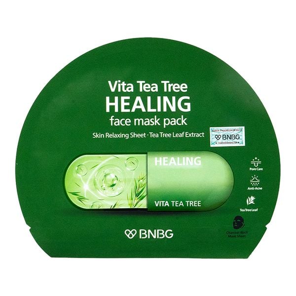  Mặt Nạ Miếng BNBG Thanh Lọc Da, Hỗ Trợ Giảm Mụn Chiết Xuất Tràm Trà Vita Tea Tree Healing Face Mask Pack 30ml 