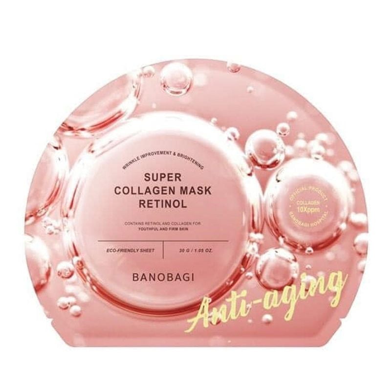 Mặt Nạ Miếng Dưỡng Trắng Cấp Ẩm & Bổ Sung Collagen Ngăn Ngừa Lão Hóa Banobagi Stem Cell Vitamin, Super Collagen Mask 30ml