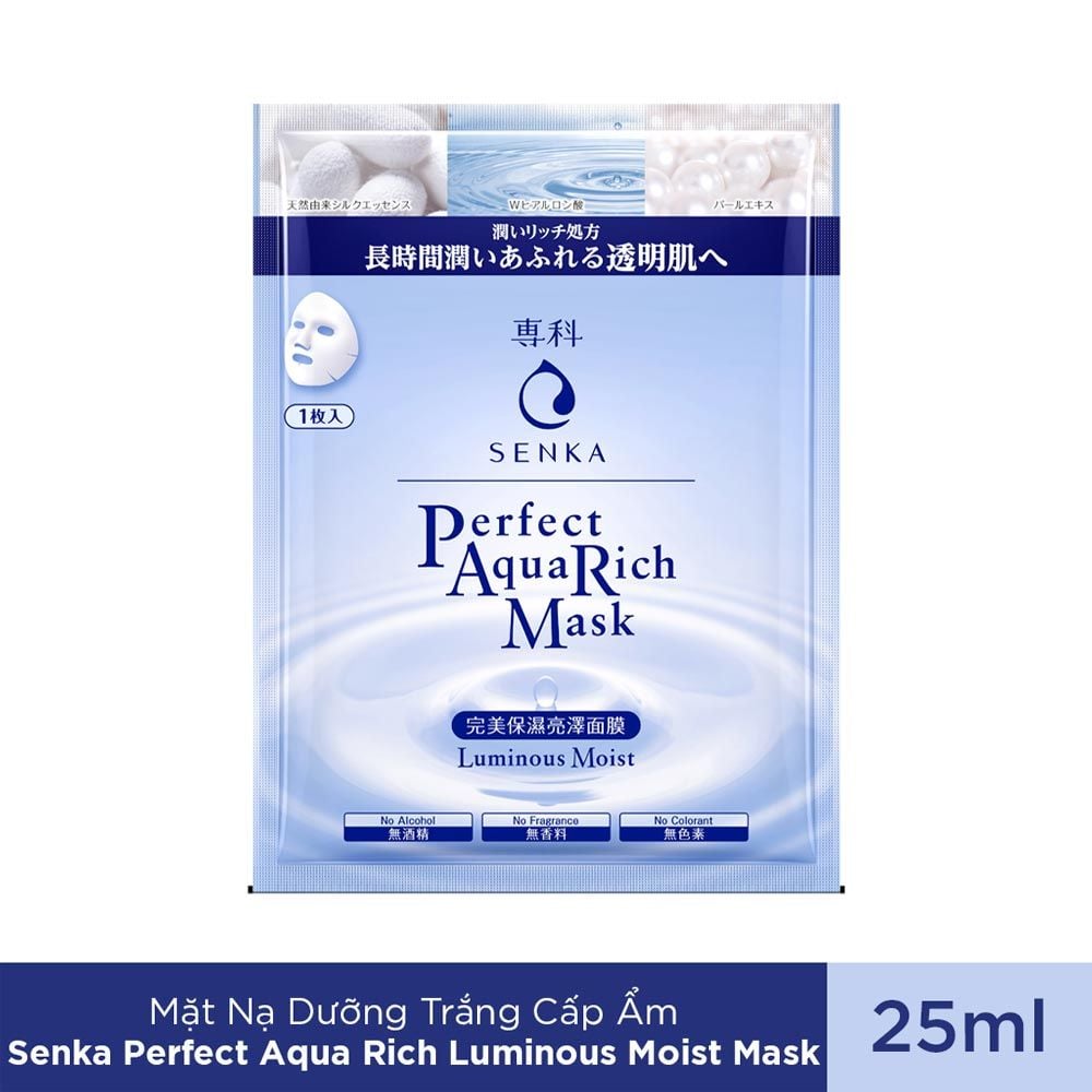 Mặt Nạ Giấy Chăm Sóc Da Senka Perfect Aqua Mask 25ml