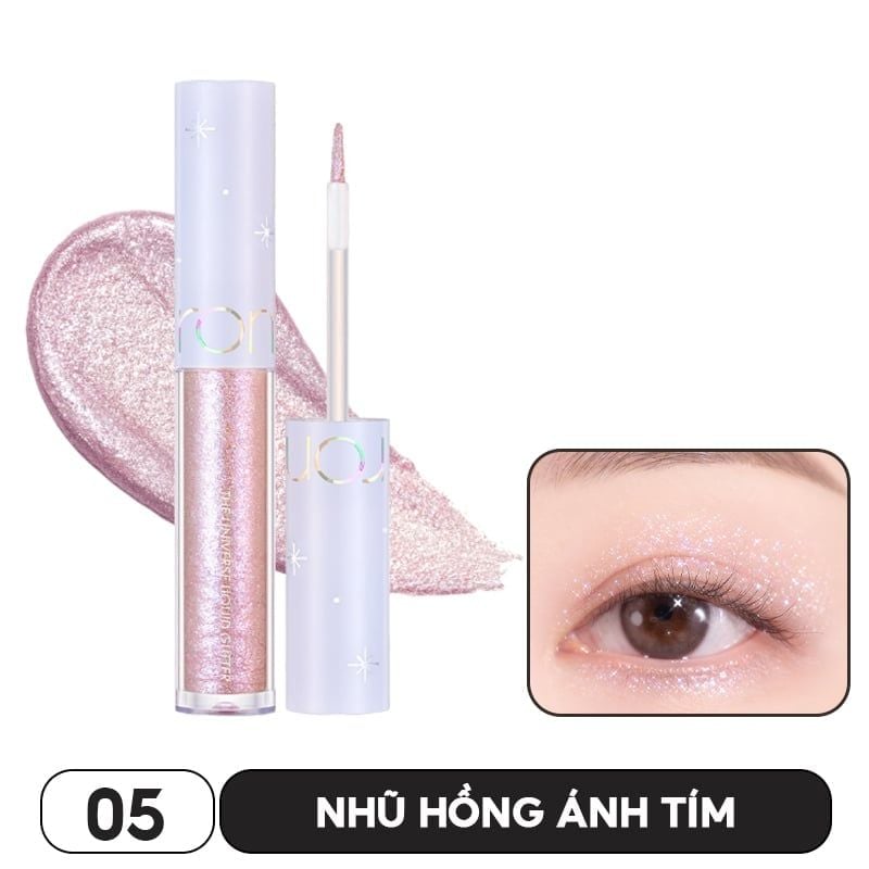 Gel Nhũ Mắt Romand Lấp Lánh, Bền Màu, Lâu Trôi The Universe Liquid Glitter 2g