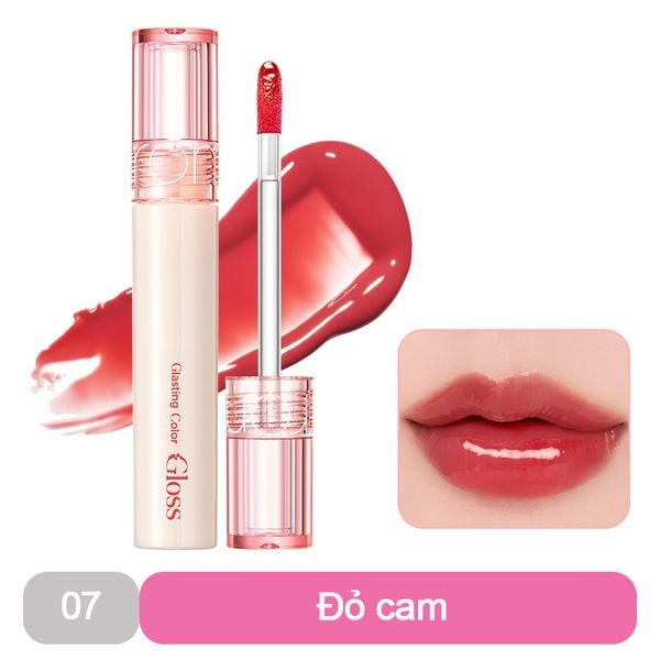 [GIÁ HỦY DIỆT][Màu 01-10][COLOR GLOSS] Son Bóng Cho Môi Căng Mọng, Mềm Mịn Romand Glasting Color Gloss 4g