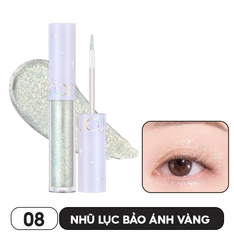Gel Nhũ Mắt Romand Lấp Lánh, Bền Màu, Lâu Trôi The Universe Liquid Glitter 2g
