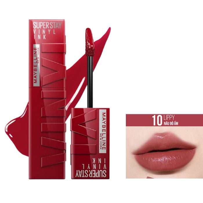 (BST SON "SỐT") Son Kem Bóng Bền Màu, Nhẹ Môi Maybelline New York Superstay Vinyl Ink 4.2ml