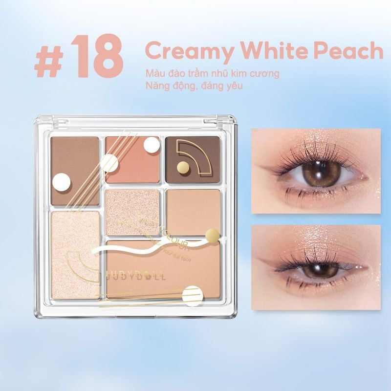 Bảng Phấn Mắt 7 Ô Màu Judydoll All-In-One Palette For Your Full Face 8.5g