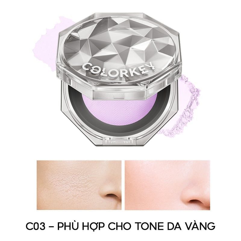 Phấn Phủ Dạng Bột Siêu Mịn Lâu Trôi Colorkey Lasting Naturally-occurring Loose Powder 8g