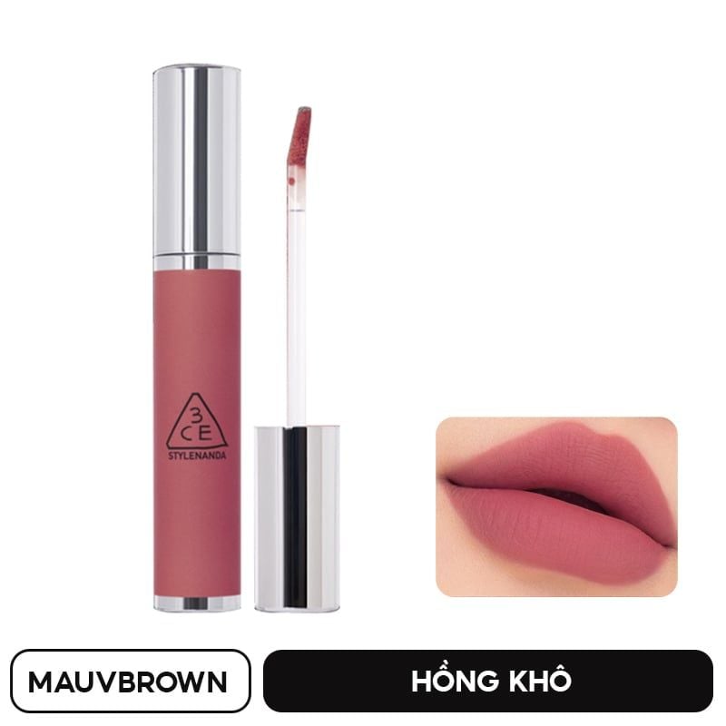 Son Kem Lì, Mịn Mượt Môi 3CE Hazy Lip Clay 4g