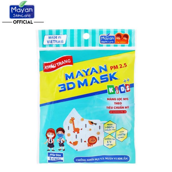 Khẩu Trang Đa Năng Cho Trẻ Em Mayan PM 2.5 3D Mask Kids++