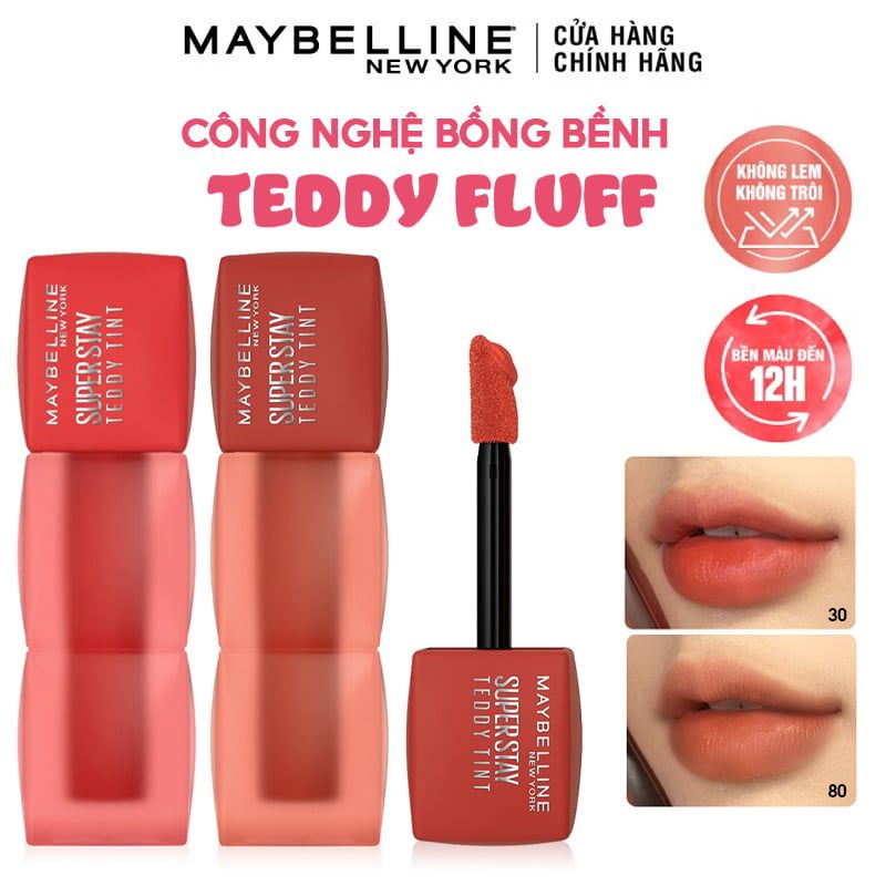 Son Kem Lì Bông Bền Màu Maybelline Superstay Teddy Tint 5ml