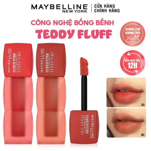  Son Kem Lì Bông Maybelline Bền Màu Superstay Teddy Tint 5ml 
