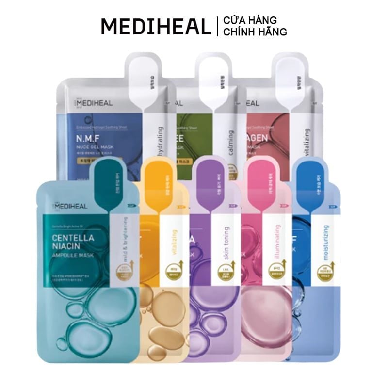 Mặt Nạ Mediheal Cấp Ẩm, Dưỡng Da Dòng Tinh Chất Và Dòng Thạch Mask