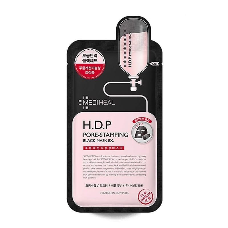 Mặt Nạ Than Hoạt Tính Mediheal Giúp Mờ Thâm Sạm, Hỗ Trợ Dưỡng Trắng Da Black Mask Ex