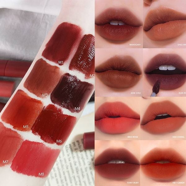  [Màu 1-6] Son Kem Lì Merzy Siêu Mịn Môi Bite The Beat Mellow Tint 4g 