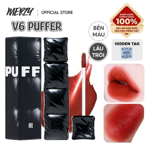 [NEW][V6 PUFFER] Son Kem Lì Merzy Bền Màu, Lâu Trôi The First Velvet Tint