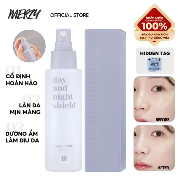 Xịt Khoáng Khóa Nền Merzy Day And Night Shield Makeup Fixer 100ml 