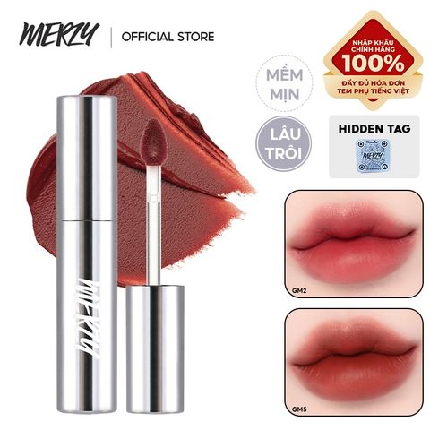 [Merzy Glam Vỏ Bạc] Son Kem Lì Mềm Mịn, Lâu Trôi Merzy The Glam Mellow Tint 4g