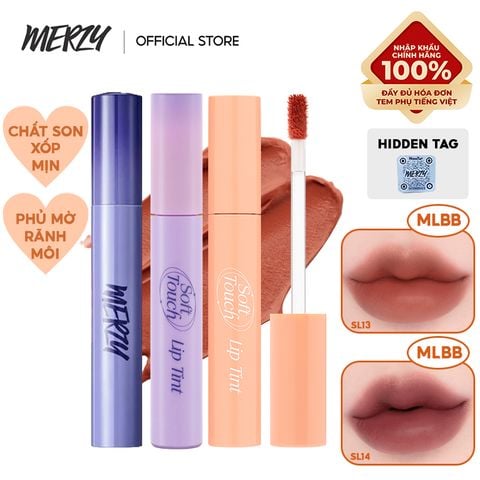 [SL1 - SL14] Son Kem Merzy Siêu Lì, Siêu Mịn Môi Soft Touch Lip Tint 3g