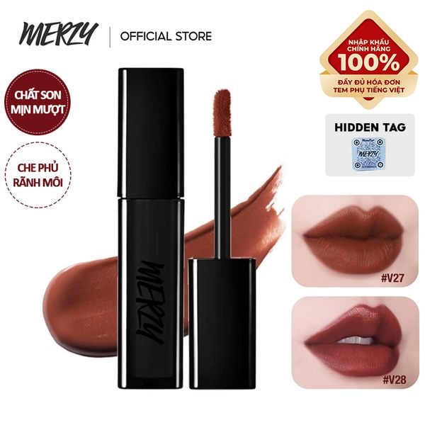 [V23 - V28] Son Kem Lì, Mịn Mượt Như Nhung Merzy Noir In The Velvet Tint 4g - V23
