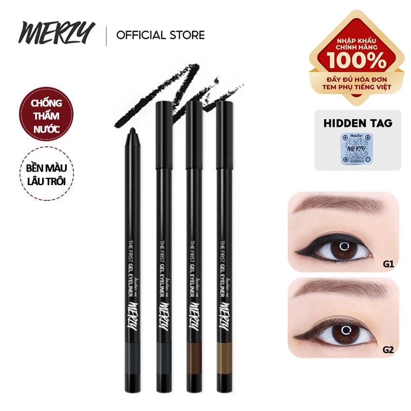 [Màu 1-14] Chì Kẻ Mắt Dạng Gel Lâu Trôi Merzy The First Gel Eyeliner 0.5g