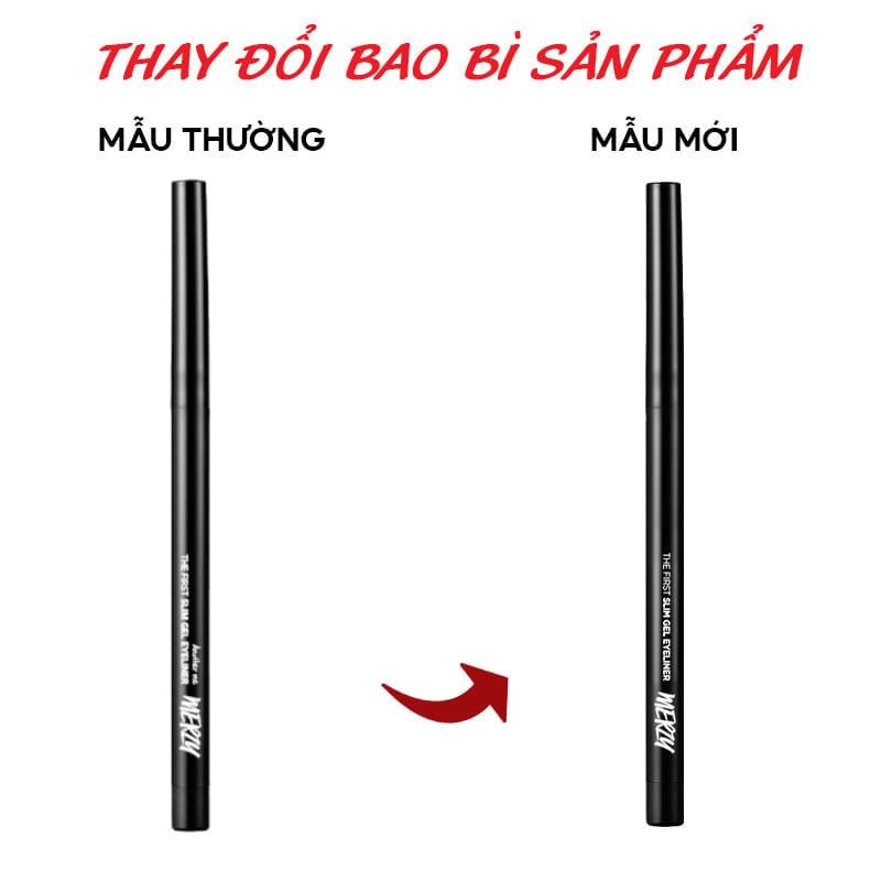 Chì Kẻ Mắt Siêu Mảnh Chống Trôi, Siêu Bền, Siêu Lì Merzy The First Slim Gel Eyeliner 0.05g