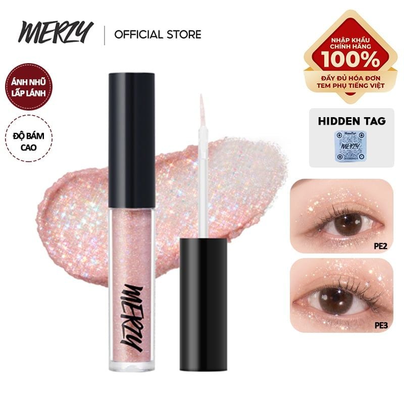 Gel Nhũ Mắt Xinh Lung Linh Merzy Windy Pop Eye Glitter 1.9g