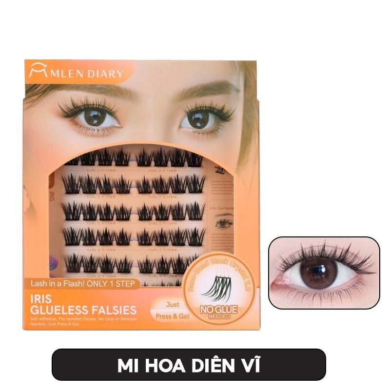 Mi Giả Cụm Tự Dính Không Cần Keo Mlen Diary