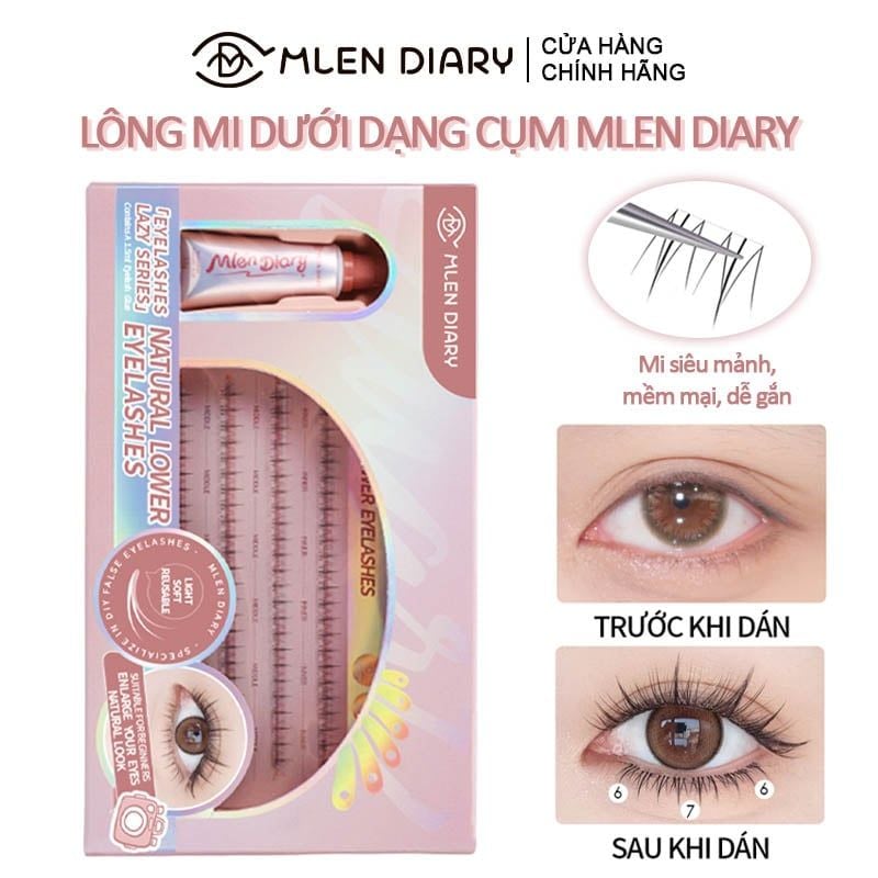 Lông Mi Dưới Dạng Cụm, Tự Nhiên Mlen Diary