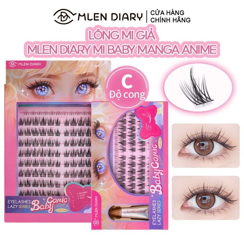 Lông Mi Giả Dạng Cụm Mlen Diary Mi Baby Manga Anime