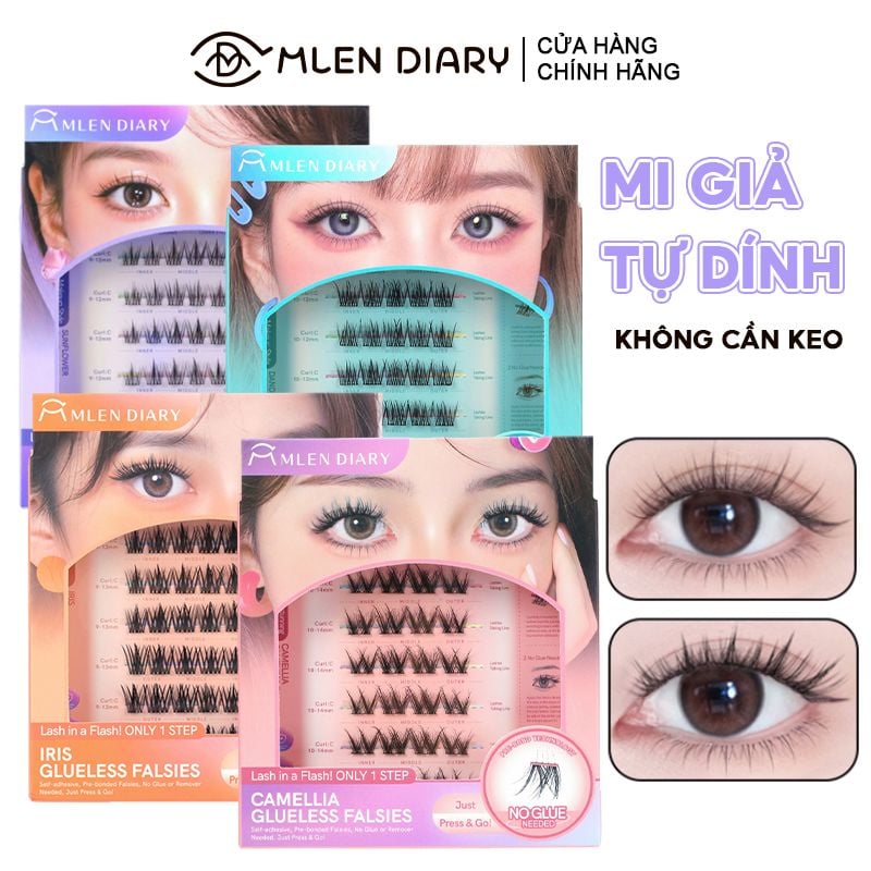 Mi Giả Cụm Tự Dính Không Cần Keo Mlen Diary