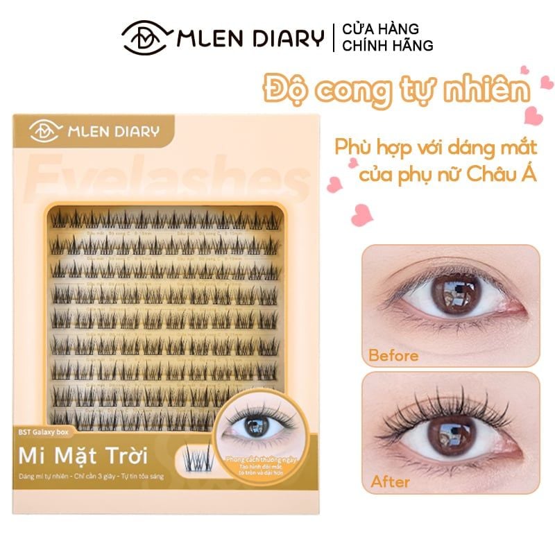 Lông Mi Giả Tách Sợi Mặt Trời Cho Mắt To Tự Nhiên Mlen Diary