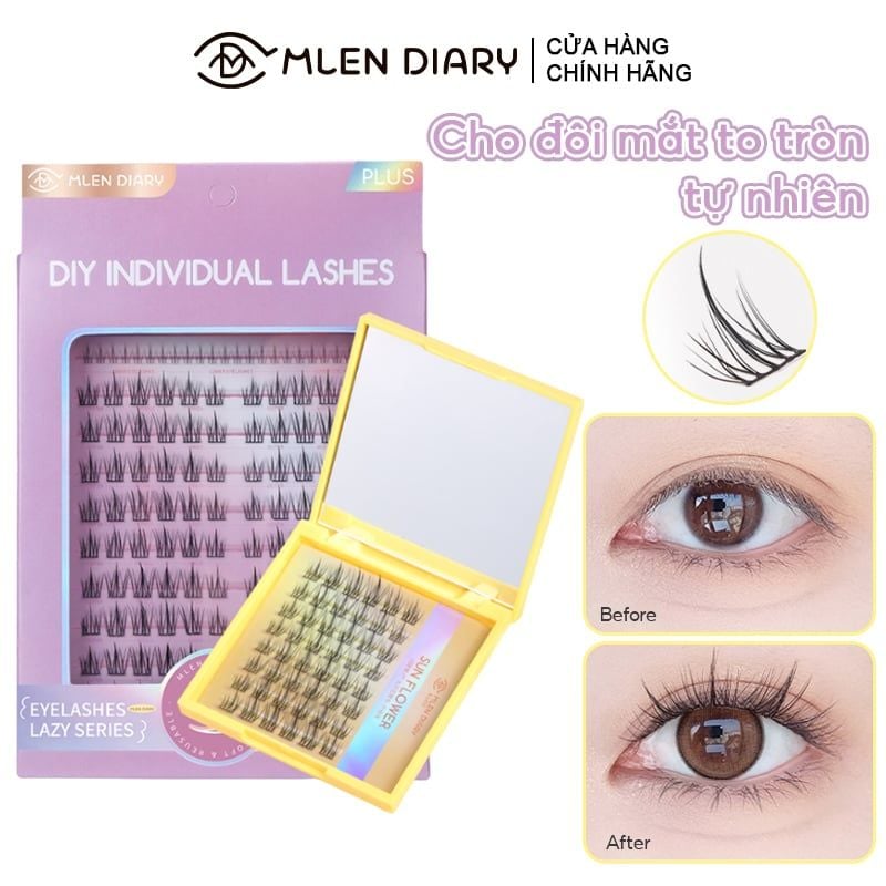 Lông Mi Giả Tách Sợi Hướng Dương Cho Mắt To Tự Nhiên Mlen Diary