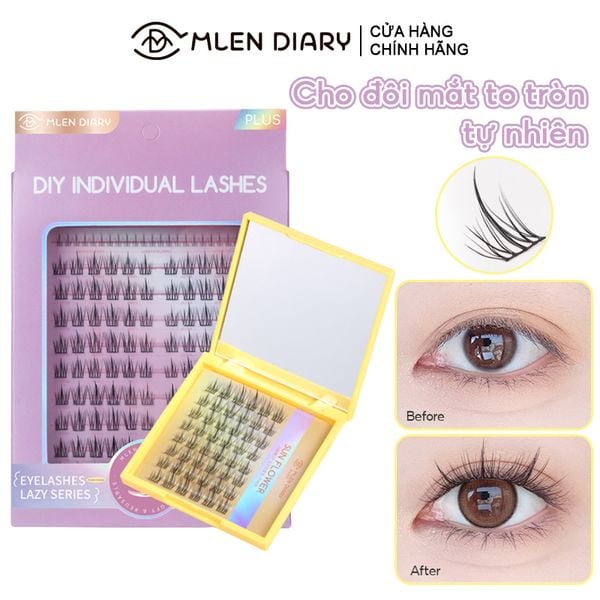  Lông Mi Giả Mlen Diary Tách Sợi Hướng Dương Cho Mắt To Tự Nhiên 