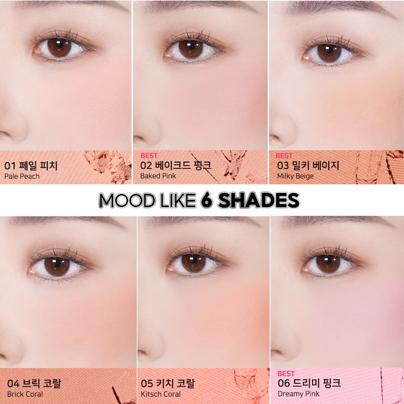 Má Hồng Dạng Nén Xinh Xắn Candylab Mood Like Blusher 4.5g #02