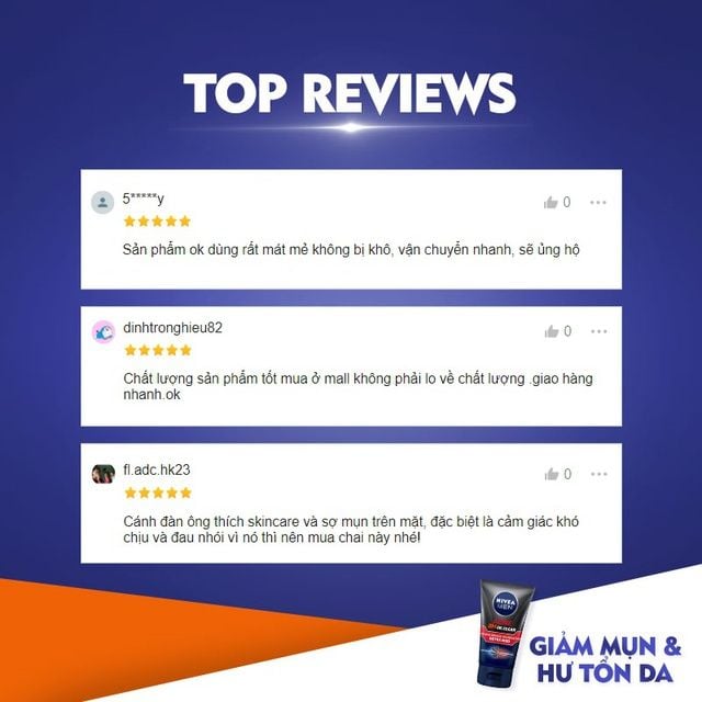 Sữa Rửa Mặt Nivea Kiểm Soát Nhờn & Hỗ Trợ Giảm Mụn Men Acne 8H Oil Clear 10X Acne-Damaged Skin Reduction Detox Mud