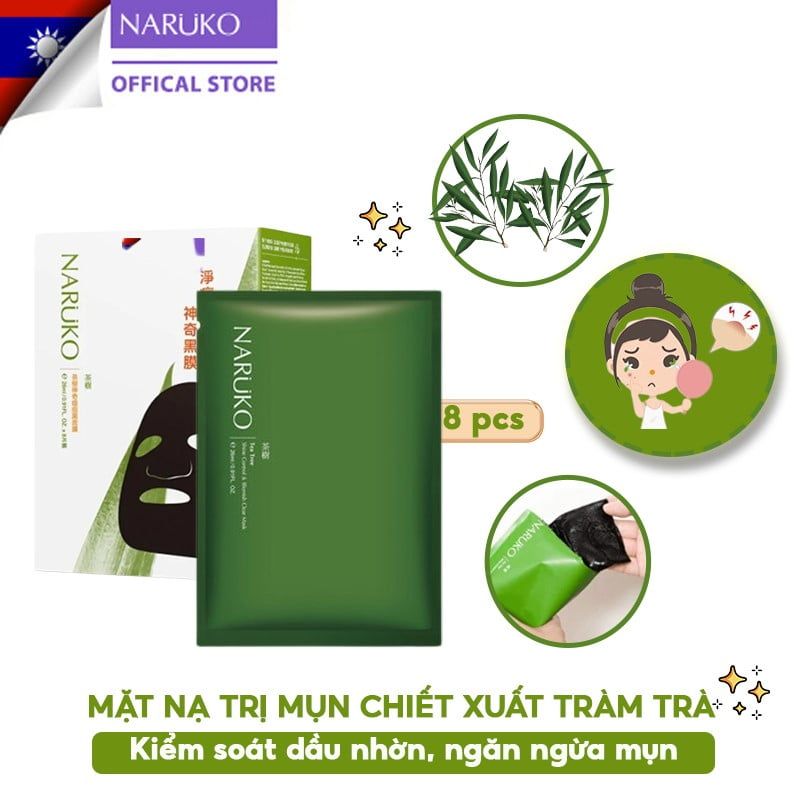 Mặt Nạ Trị Mụn Naruko Chiết xuất Tràm Trà 26ml – THẾ GIỚI SKINFOOD