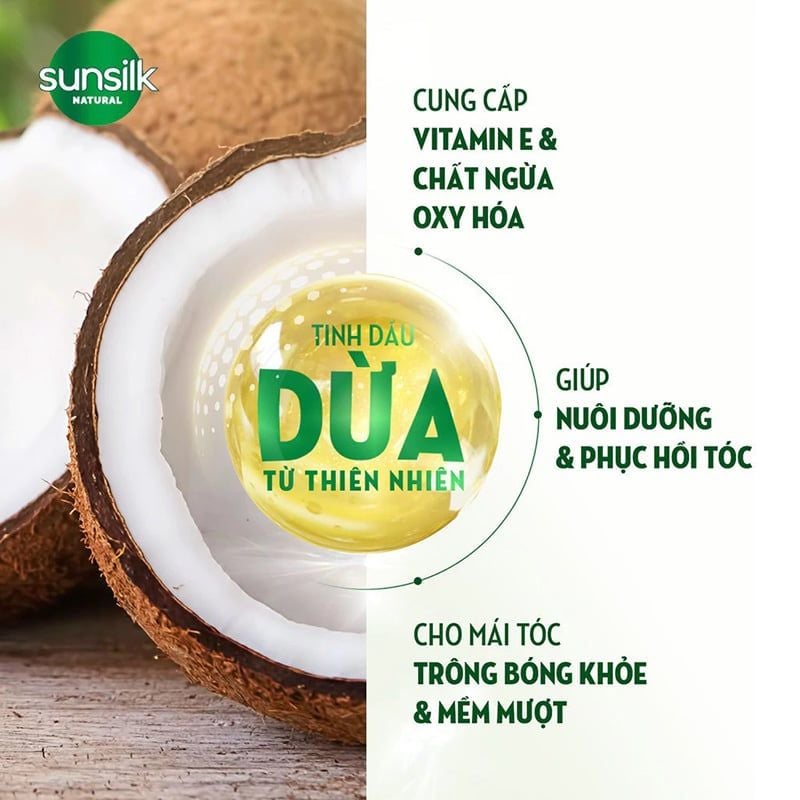 Dầu Xả Sunsilk Thiên Nhiên Ngăn Gãy Rụng và Dưỡng Phục Hồi Tóc 330ml