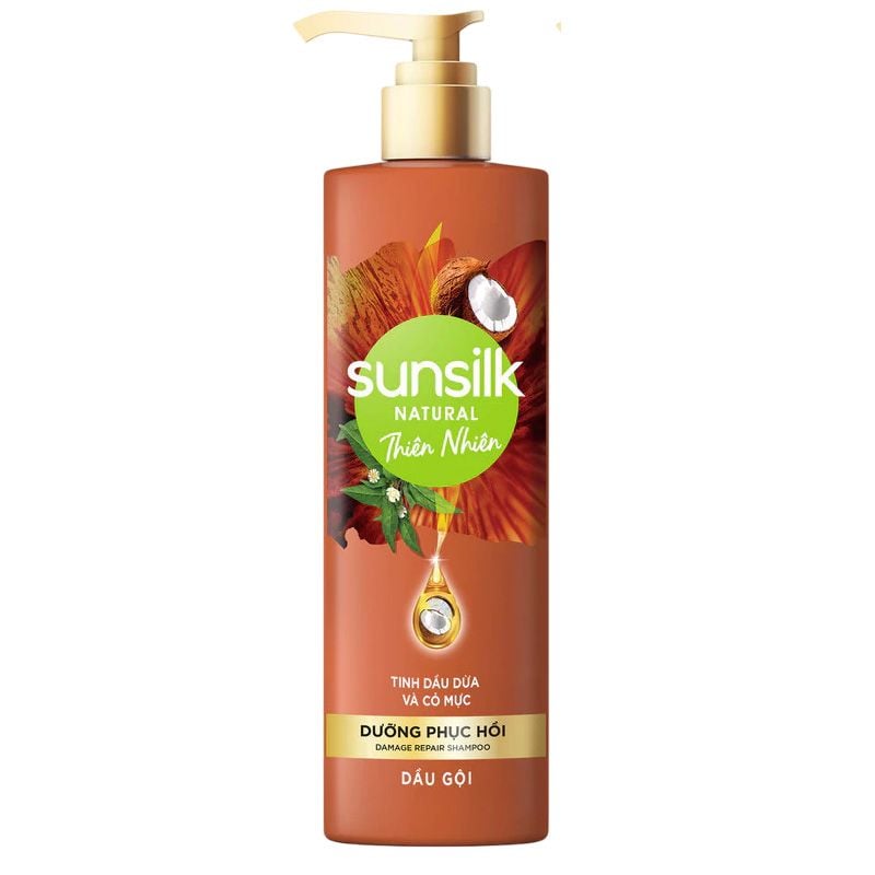 Dầu Gội Sunsilk Thiên Nhiên Ngăn Gãy Rụng và Dưỡng Phục Hồi Tóc 380ml