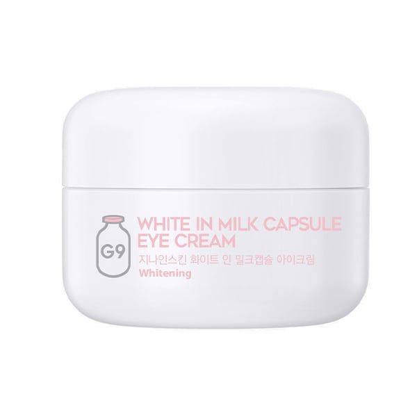 Kem Dưỡng Mắt Cải Thiện Quầng Thâm Quanh Mắt G9Skin White In Milk Capsule Eye Cream 30g