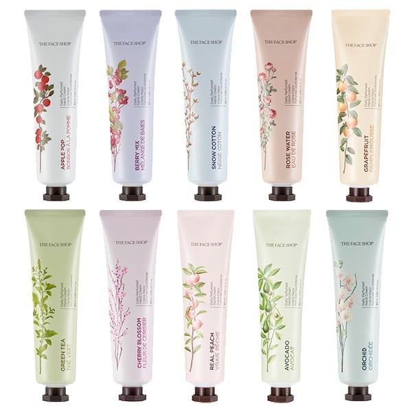 [30ml] Kem Dưỡng Da Tay Cung Cấp Ẩm The Face Shop Daily Perfumed Hand Cream #REAL PEACH