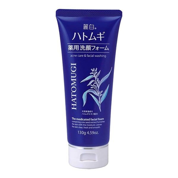 Sữa Rửa Mặt Hatomugi Ngừa Mụn, Dưỡng Ẩm Da Nhật Bản Acne Care & Facial Washing 130g