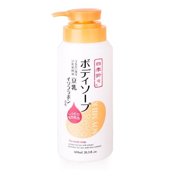 [600ml] Sữa Tắm Chiết Xuất Sữa Đậu Nành Shikioriori Soy Milk Body Soap