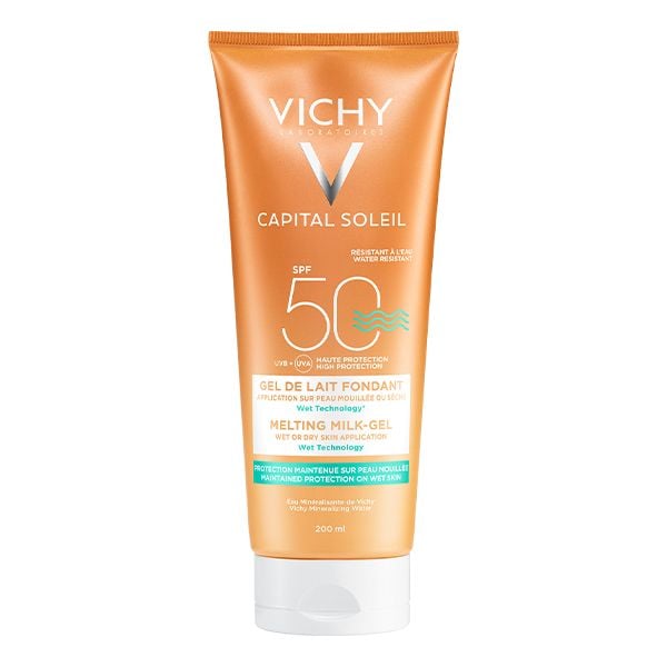 Kem Chống Nắng Toàn Thân Dạng Gel Sữa Vichy Capital Soleil Melting Milk-Gel SPF 50/PA+++ 200ml