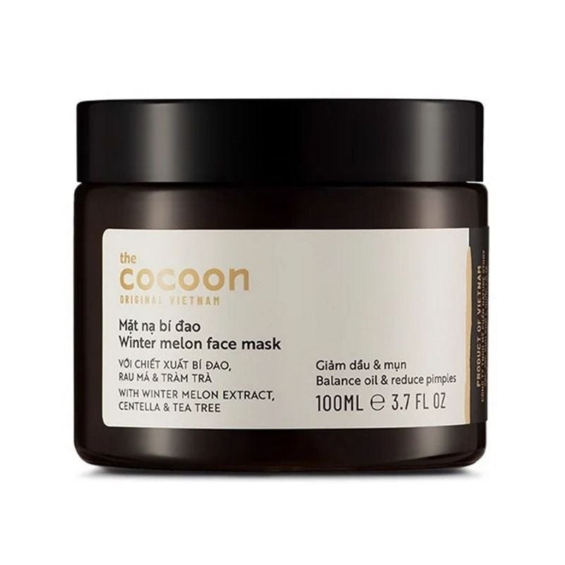 Mặt Nạ Rửa Dành Cho Da Dầu Và Mụn Ẩn Chiết Xuất Bí Đao Cocoon Winter Melon Face Mask